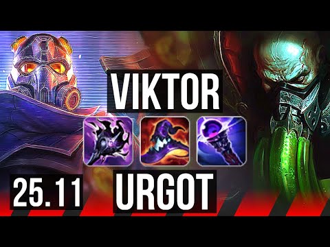 VIKTOR vs URGOT (TOP) | 5k comeback, 13/2/8, Legendary | EUW Master | 25.11