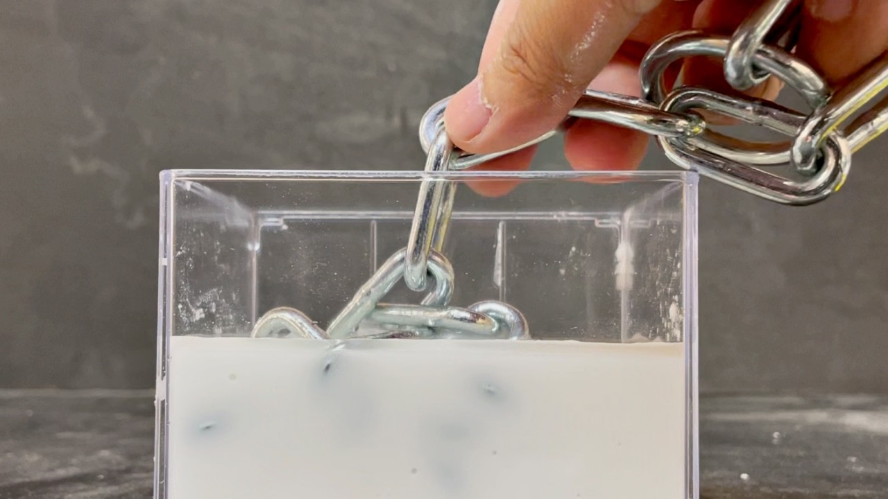 【すごい】ダイラタンシーから鎖を引っ張ると