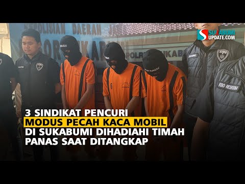 3 Sindikat Pencuri Modus Pecah Kaca Mobil di Sukabumi Dihadiahi Timah Panas Saat Ditangkap