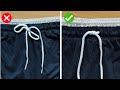 How to tie a pants string
