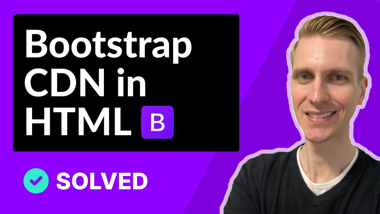 How to use Bootstrap CDN in HTML