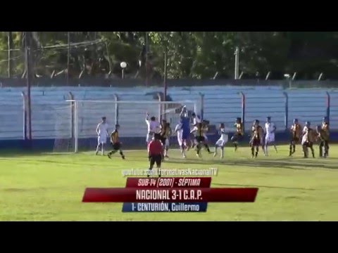 Gol del arquero de Nacional  Centurion  a Penarol