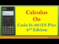 How To Do Calculus Differentiation Integration On Casio Fx 991ES Plus 2nd Edition 2024
