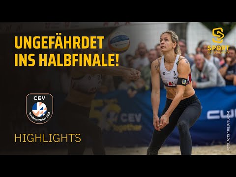 Van Driel/Piersma - Ludwig/Lippmann | Highlights - RoundOf8, Beachvolleyball-EM 23 | SDTV