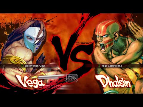 Ultra Street Fighter 4 - Vega Vs Dhalsim [Hardest]