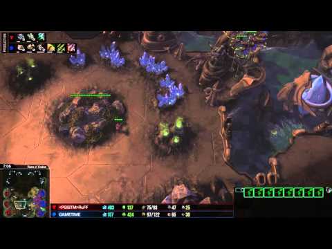 Starcraft 2 - TvZ - Ruff vs Gametime on Ruins of Endion