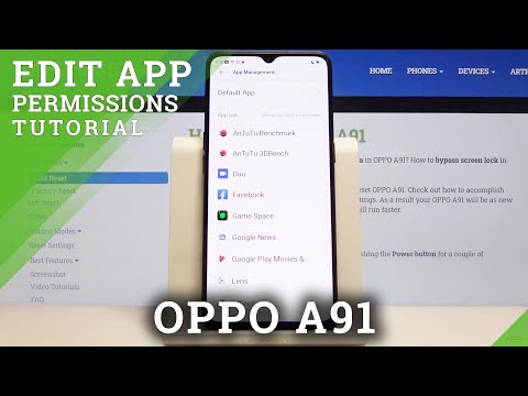 How to Change App Permissions in OPPO A91 – Find Permission Section