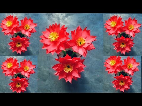 How to make easy paper flower at home