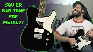 Video thumbnail for NEW Baritone Guitar For METAL? Squier Paranormal Baritone Cabronita Telecaster (Review/Demo) by Andrew Baena