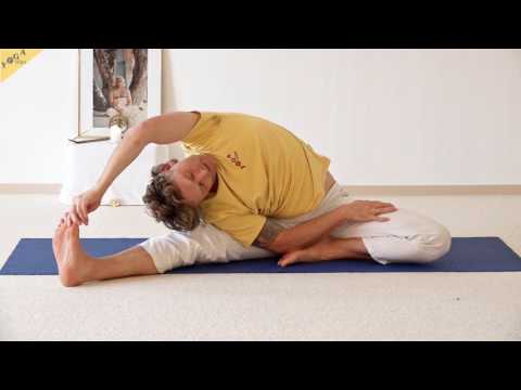 Drehende Vorwärtsbeuge - Janushirasana - 84 Hauptasanas - Teil 24
