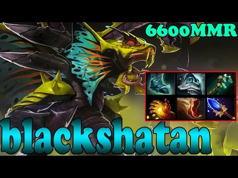 Dota 2 - blackshatan 6600 MMR Plays Venomancer Vol 1 - Ranked Match Gameplay!