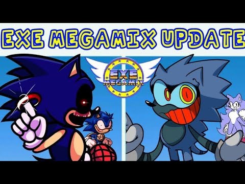 New Sonic Exe Megamix Update, FULL WEEK + CUTSCENES (Hard Mode) | FNF MOD SHOWCASE