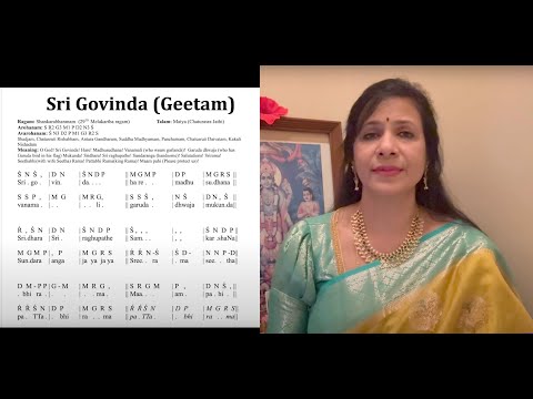 Sri Govinda - Geetham in Sankarabharanam in 3 speeds in Mathya Talam