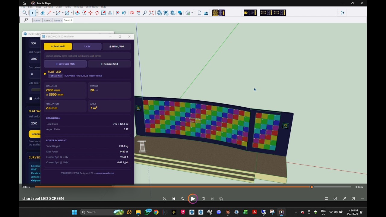 LED Wall Designer — watch on YouTube