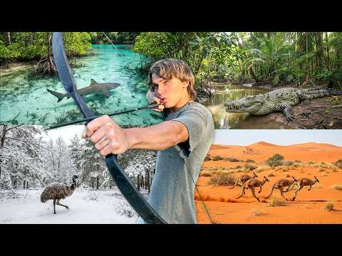 8 Days Solo Survival in Australia's Most Extreme Places | No Food, Water or Shelter