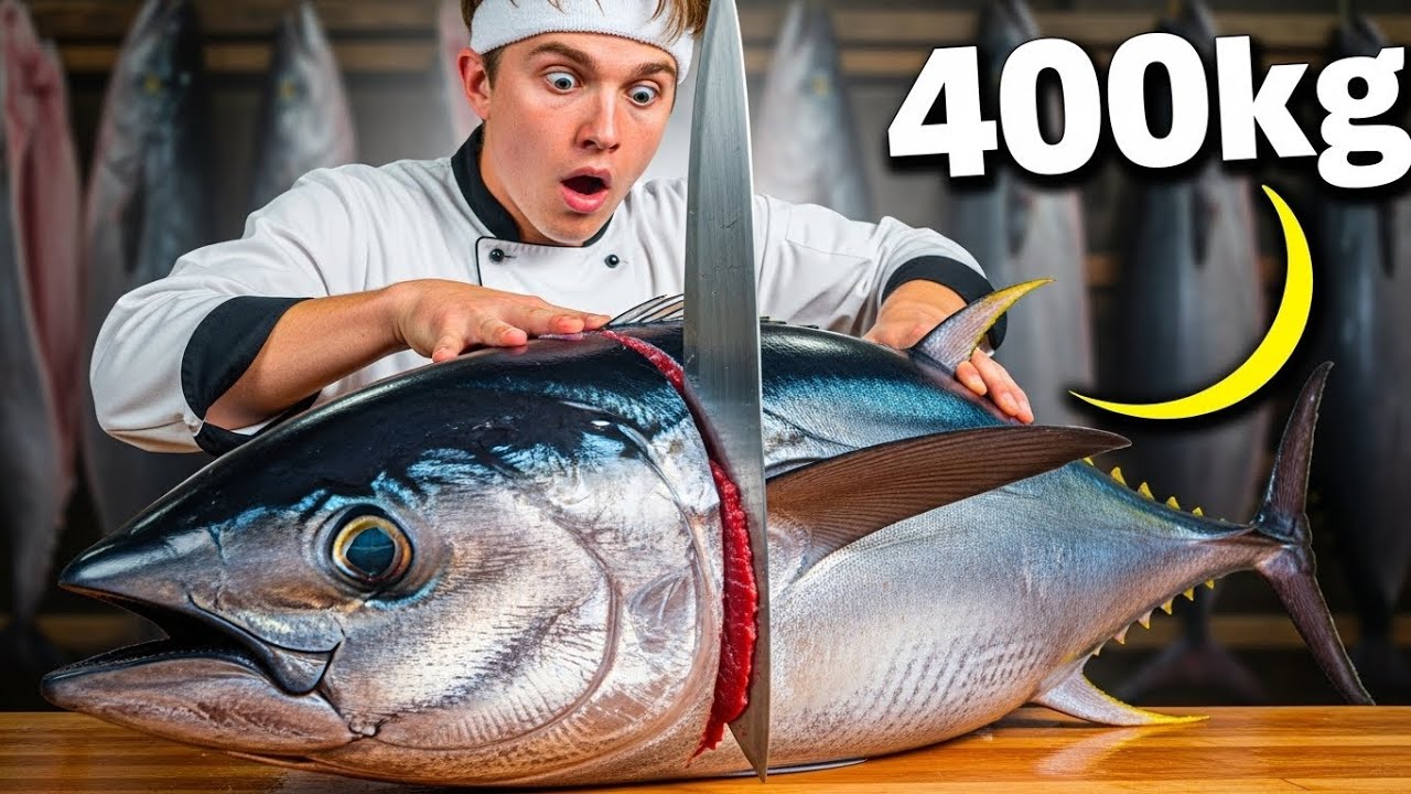 Amazing! 300kg Giant Bluefin Tuna Cutting Show | Luxury Sushi Experience