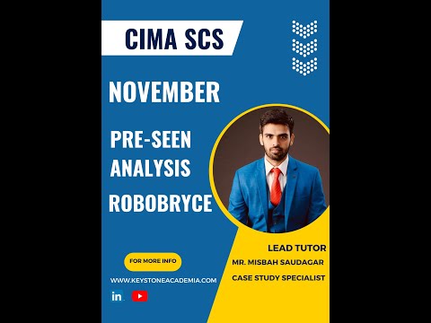 CIMA Strategic Case Study (SCS) Nov23_Feb24 Pre-seen Analysis Part 1 (Robobryce)