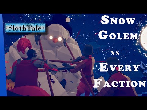 SNOW GOLEM Fighting Against Every Faction. Can he Defeat them All? TABS Unit Creator