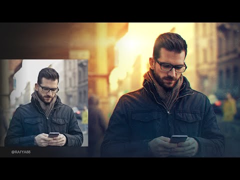 Neon Glow Effect Portrait Photoshop Tutorial