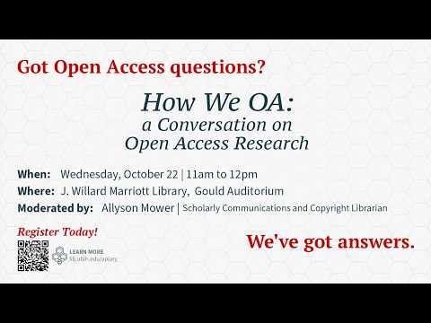 The Open Access Panel at the University of Utah discussed the concept of open access (OA) in research, emphasizing public access, open licensing, and freedom of information. Moderated by Alison Mower, panelists including Karen Frost, Brian Hall, Heidi Stringham, and Emily Lawhead, highlighted the challenges of implementing OA, including funding, space, and staffing constraints. They noted the importance of institutional policies and the shift from ownership to responsible stewardship. The NIH's new data sharing policies were discussed, along with the need for transparency and trust in academic publishing. The panel also addressed the impact of AI on open access and the importance of maintaining high standards in research dissemination.