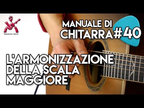 Lezione 40 - L'armonizzazione della scala Maggiore - Nuovo Manuale di Chitarra Massimo Varini