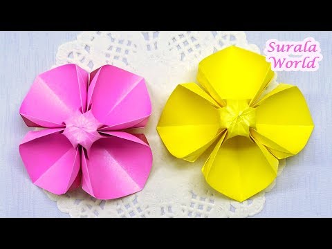 Paper Flower DIY : Evening Primrose / How to make an Origami  Flower