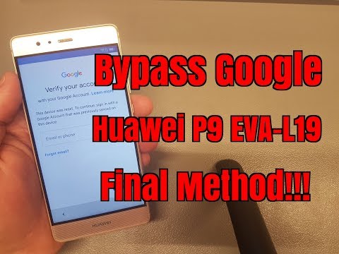 BOOM!!! Huawei P9 EVA-L19. Remove Google Account,Bypass FRP.