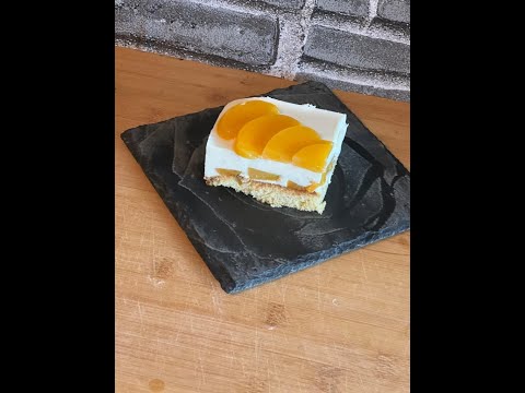 Biker-Kochen Quark Pfirsich Torte