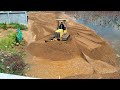 Part 2 Wonderful Plan Delete Pond By Skill D20P Bulldozer Pushing Sand And 5Ton Truck Unloading Sand