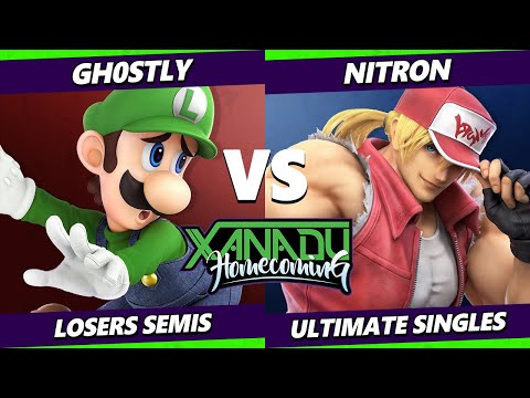 Homecoming Losers Semis - Gh0stly (Luigi) Vs. Nitron (Terry) Smash Ultimate - SSBU