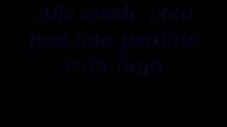 Subway to Sally - Alle, psallite cum luya (lyrics)