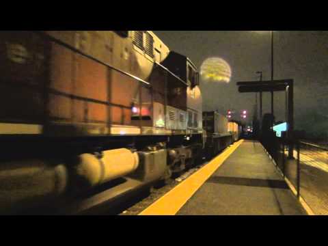 Metra Train 121 and CP Train 142 at Franklin Park 1/23/12