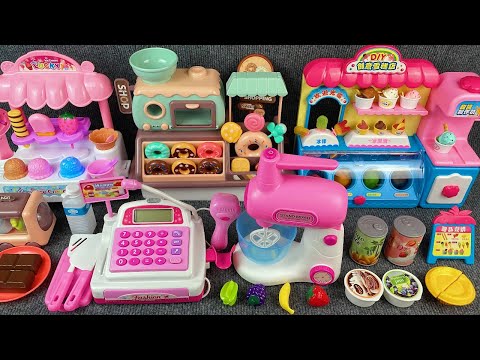 17 Minutes Satisfying with Unboxing Ice Cream Store Play Set Review Toys | ASMR