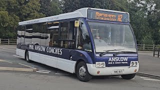 Phil Anslow of Varteg VM10 BUS departing Abergavenny Bus Station on 19th September 2025