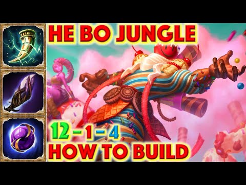 SMITE HOW TO BUILD HE BO - He Bo Jungle Build + How To + Guide (Season 7 Conquest) 2020 Rocky Road