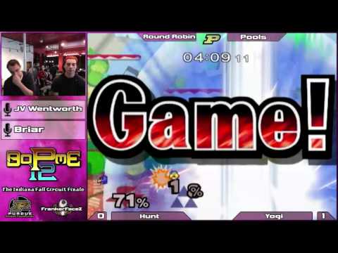 BoPME 12 Melee - Hunt (Fox/Falco) vs. Yogi (Sheik) Round Robin Pools