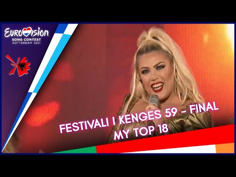 🇦🇱 Festivali i Këngës 59 (Albania) - Final - Eurovision 2021 - My Top 18