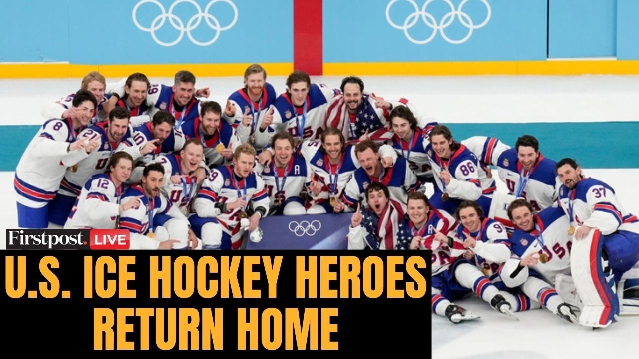 LIVE: US Ice Hockey Team Returns Home After Olympic Win | US Canada Ice Hockey | N18G