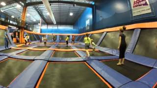 preview picture of video 'Skyzone Trampoline main room- Leetsdale Pennsylvania MAY 2013'