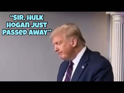 Trump hears about Hulk Hogan’s death during press conference (hard to watch without crying)