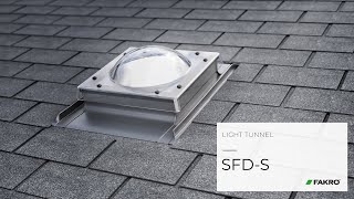 FAKRO SFD-S flexibilis, kupolás fénycsatorna magastetőkhöz