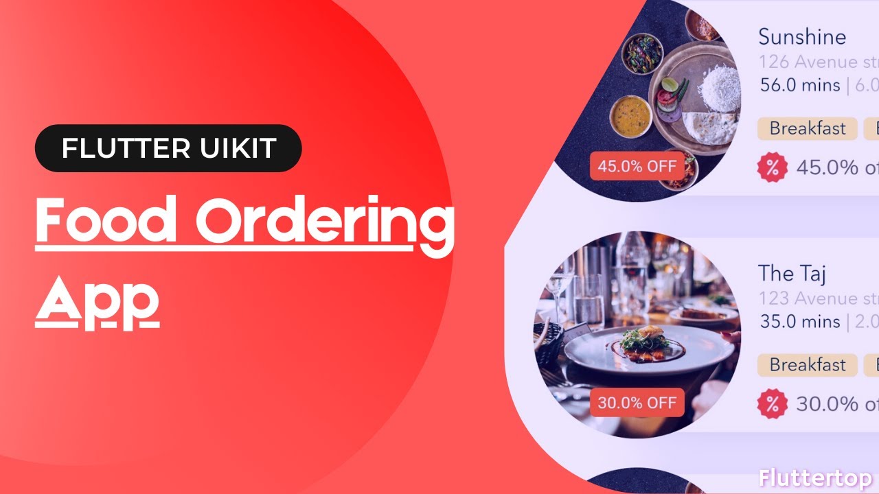 Food App Restaurant Order Booking Multivendor Flutter UI Kit