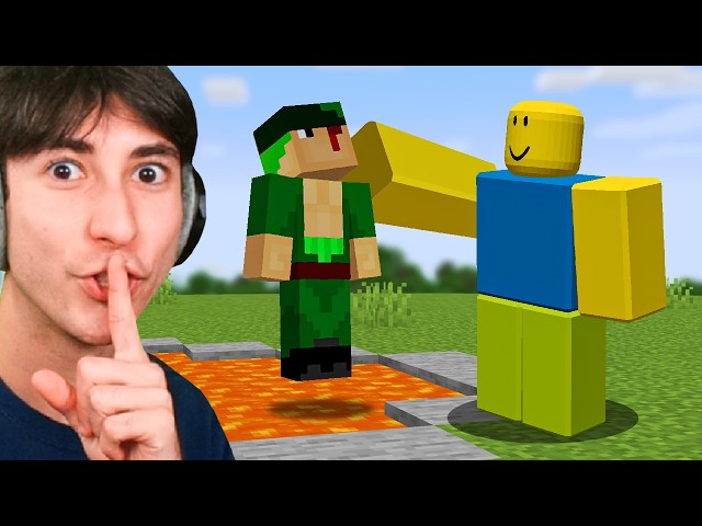 Secretly Using ROBLOX in Minecraft