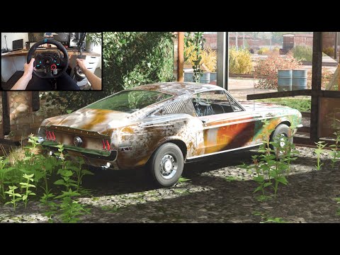 Abandoned 1968 Mustang Fastback Restoration | Forza horizon 4 - logitech g29 Gameplay