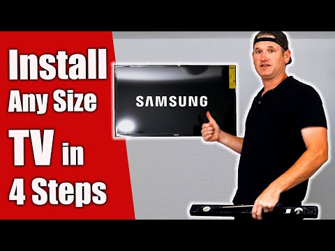 How To Wall Mount Any TV - DIY Installation 4 Steps