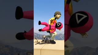 Download lagu Squid Game Doll vs Guard Epic Battle GTA 5 ep.563 #shorts mp3
