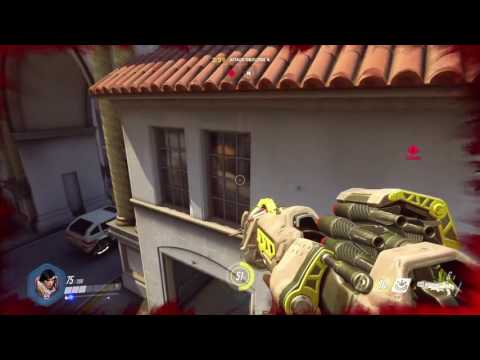 Overwatch Launch MP gameplay pt10 - Pharah, the Rocket Flyer