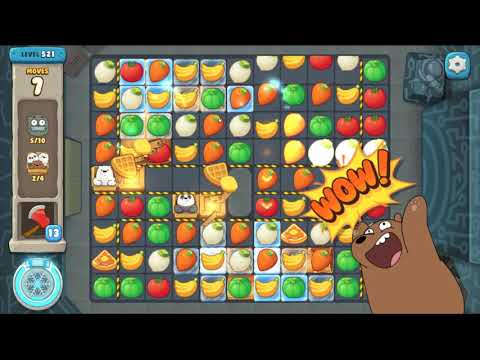 We Bare Bears match3 repairs level 521