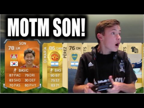 FIFA 15 | MOTM SON INSANE PACK OPENING + SQUAD BUILDER! -