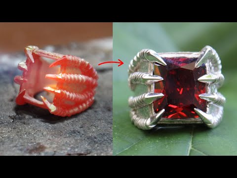 jewelry making - how to make claw rings.#handmade